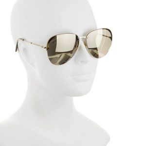 MIU MIU Aviator Mirrored Sunglasses (gold)